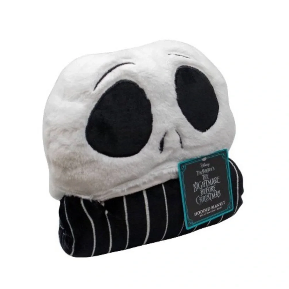 NWT jack skellington night before Christmas hooded towel 30”x50” Disney